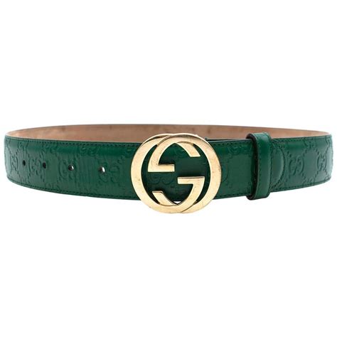 gucci green waist belt